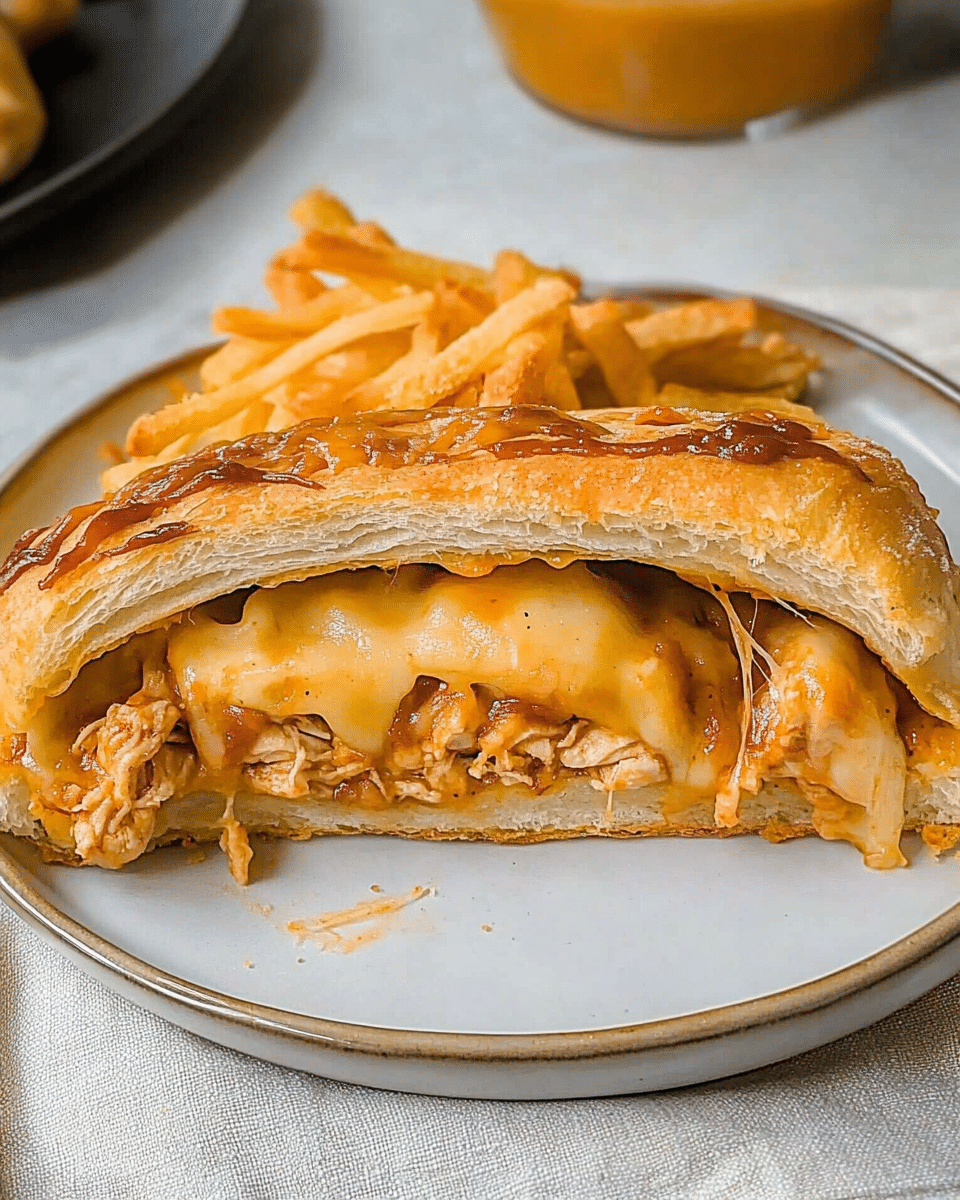 BBQ Chicken Cheese Stromboli