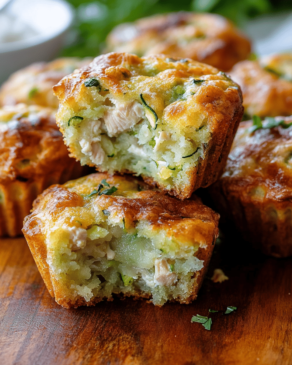 Chicken Zucchini Muffins