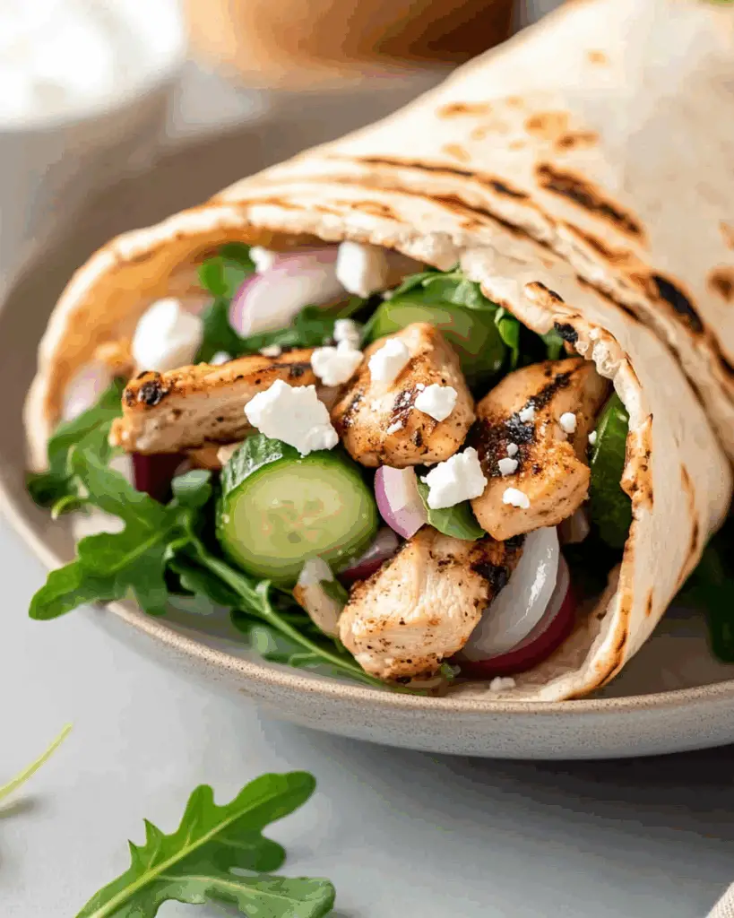Grilled Chicken Pita Wraps