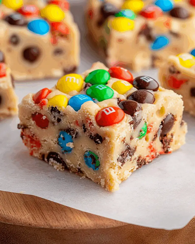 Monster Cookie Dough Fudge