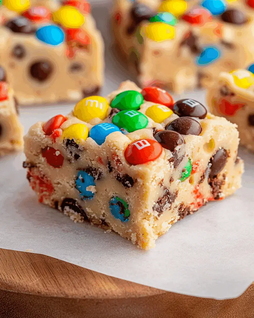 Monster Cookie Dough Fudge