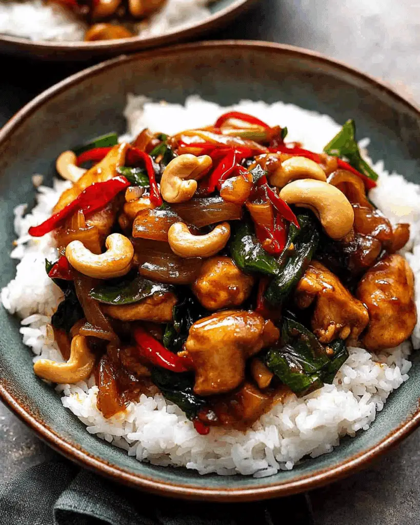 Thai Cashew Chicken Stir Fry
