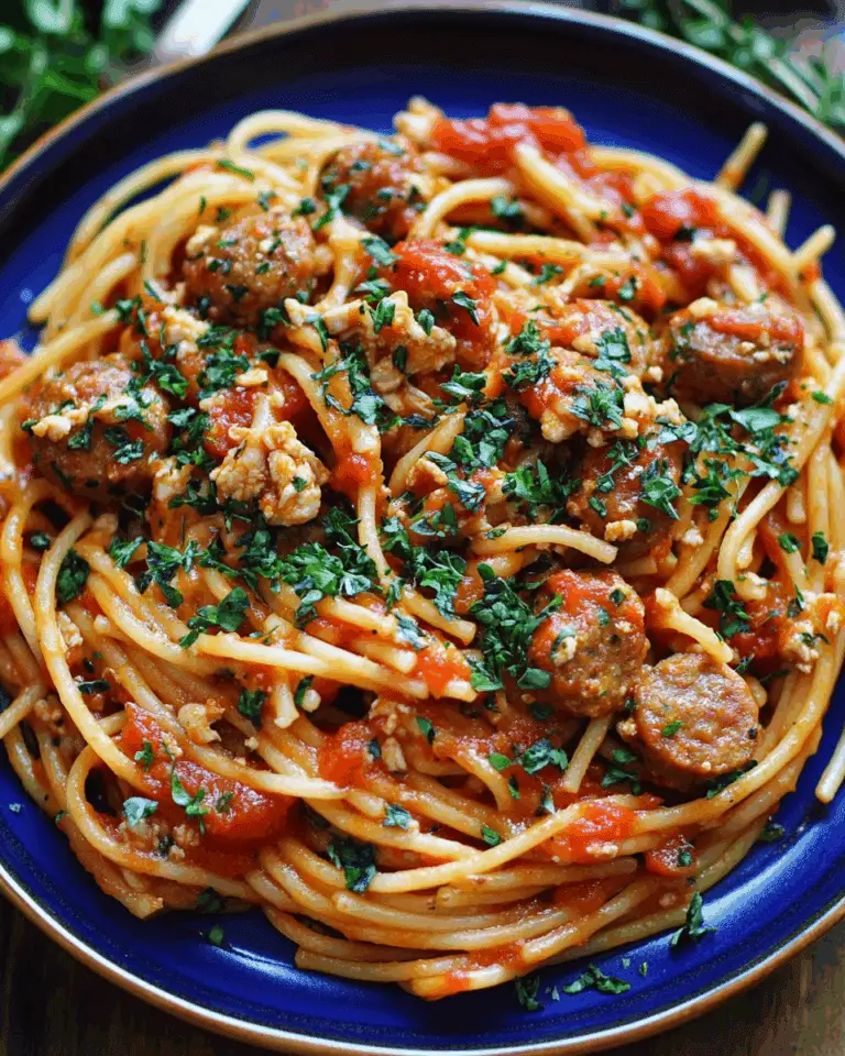 30-Minute Chicken Sausage Spaghetti