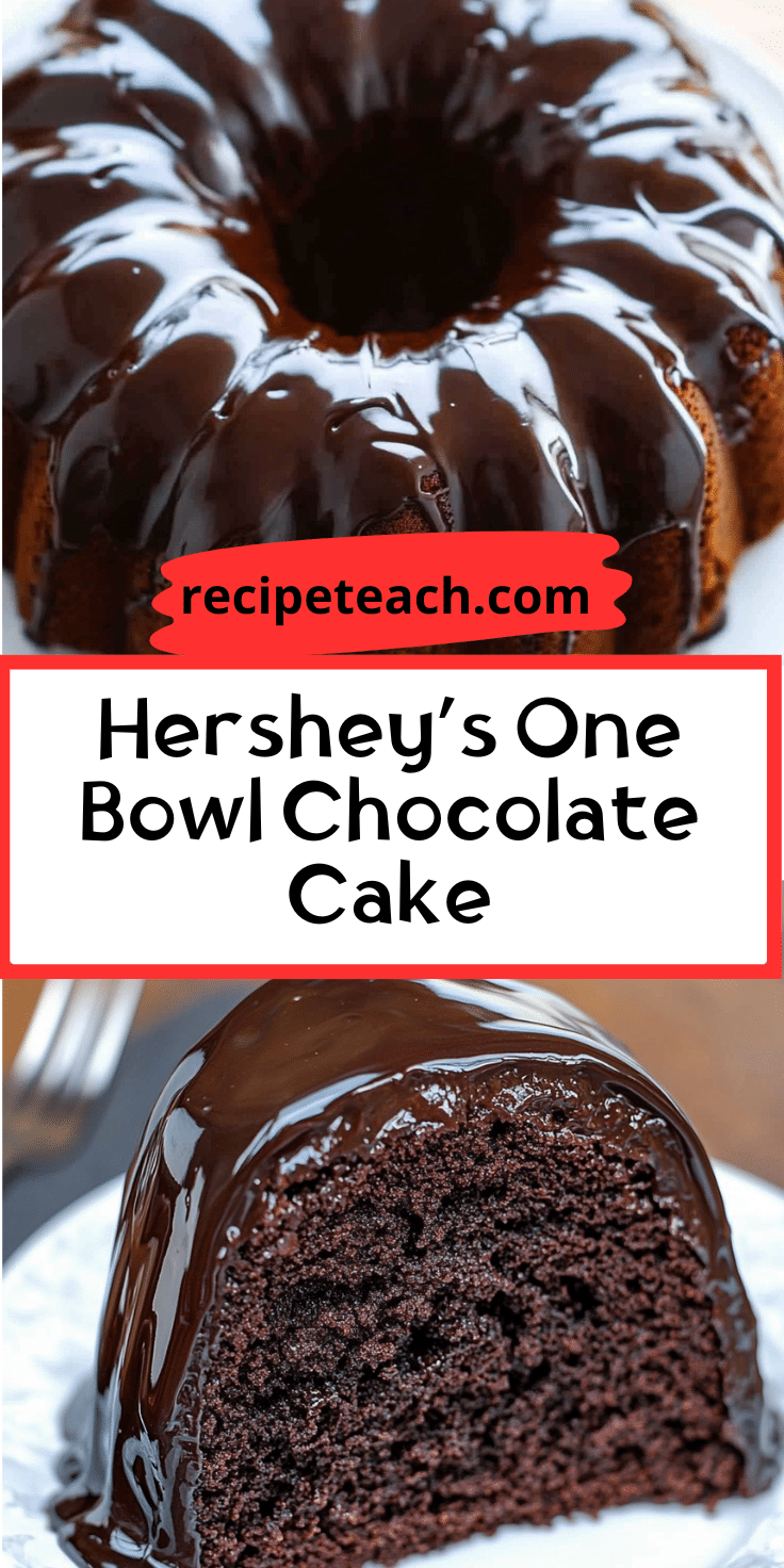 Hershey’s Perfect One Bowl Chocolate Cake | Recipe Teach