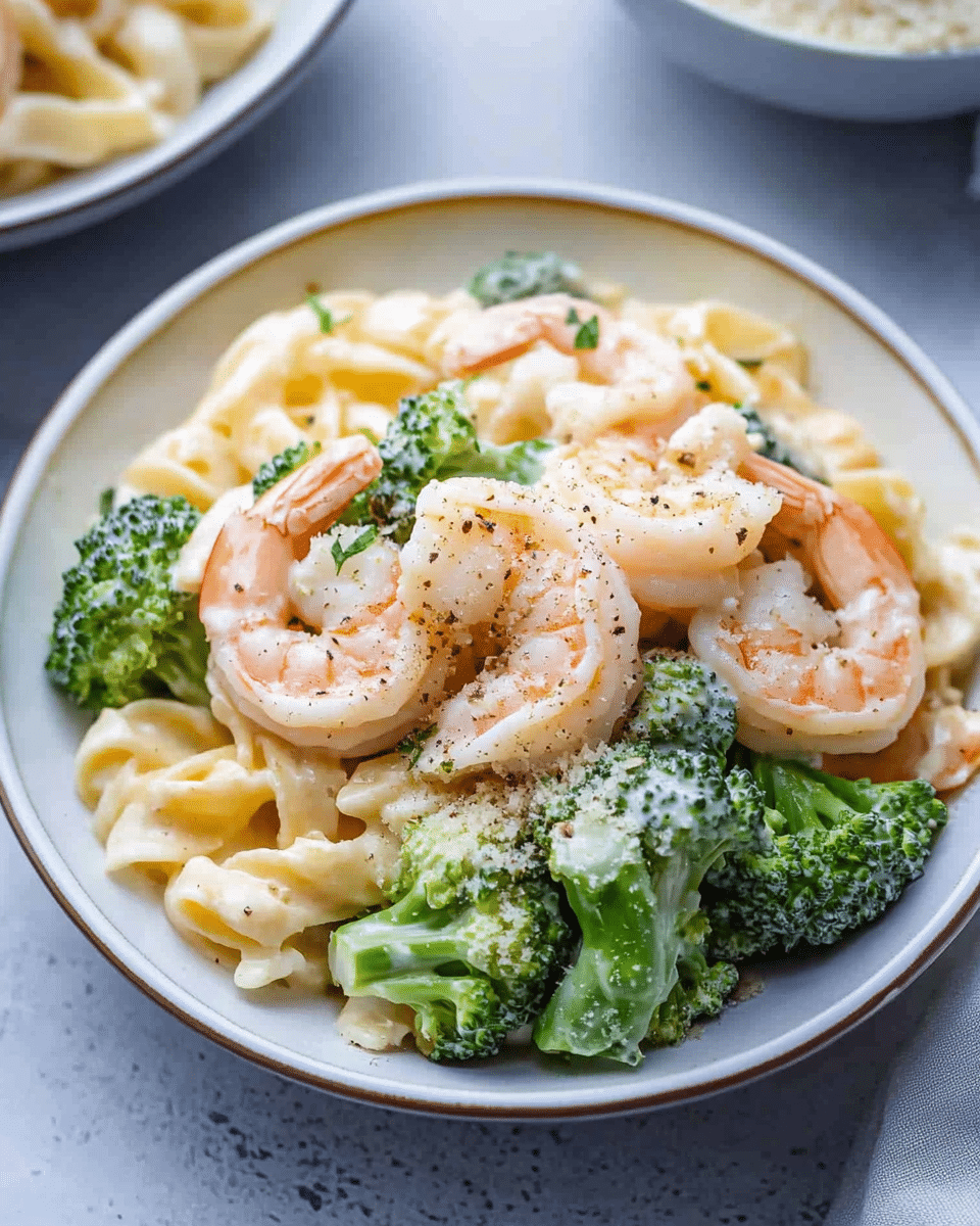 Broccoli Shrimp Alfredo