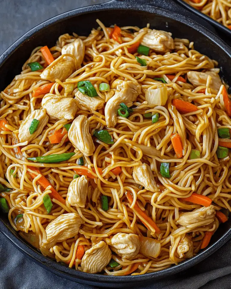 Chicken Chow Mein with the Best Chow Mein Sauce