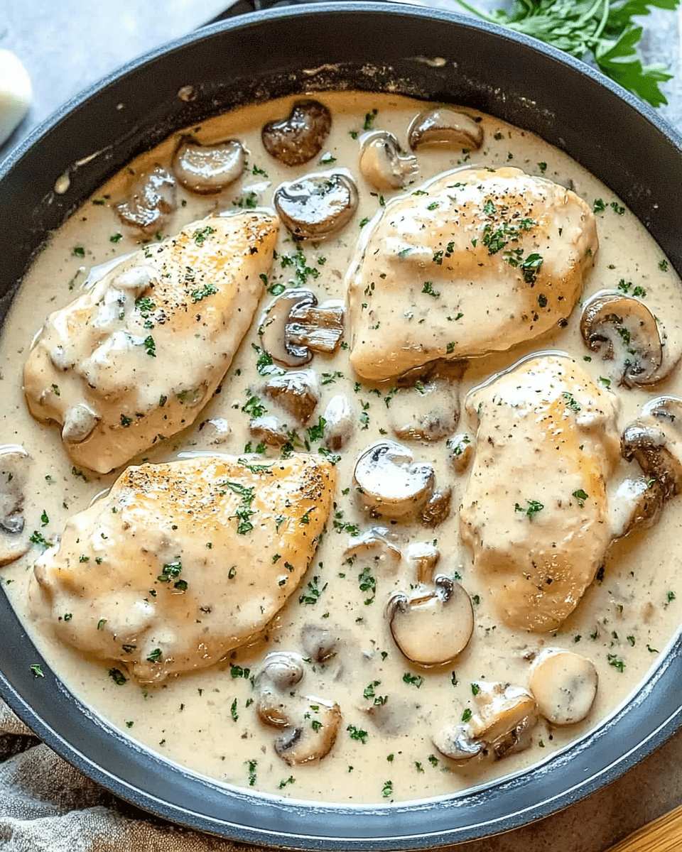 Chicken with Creamy Mushroom Sauce