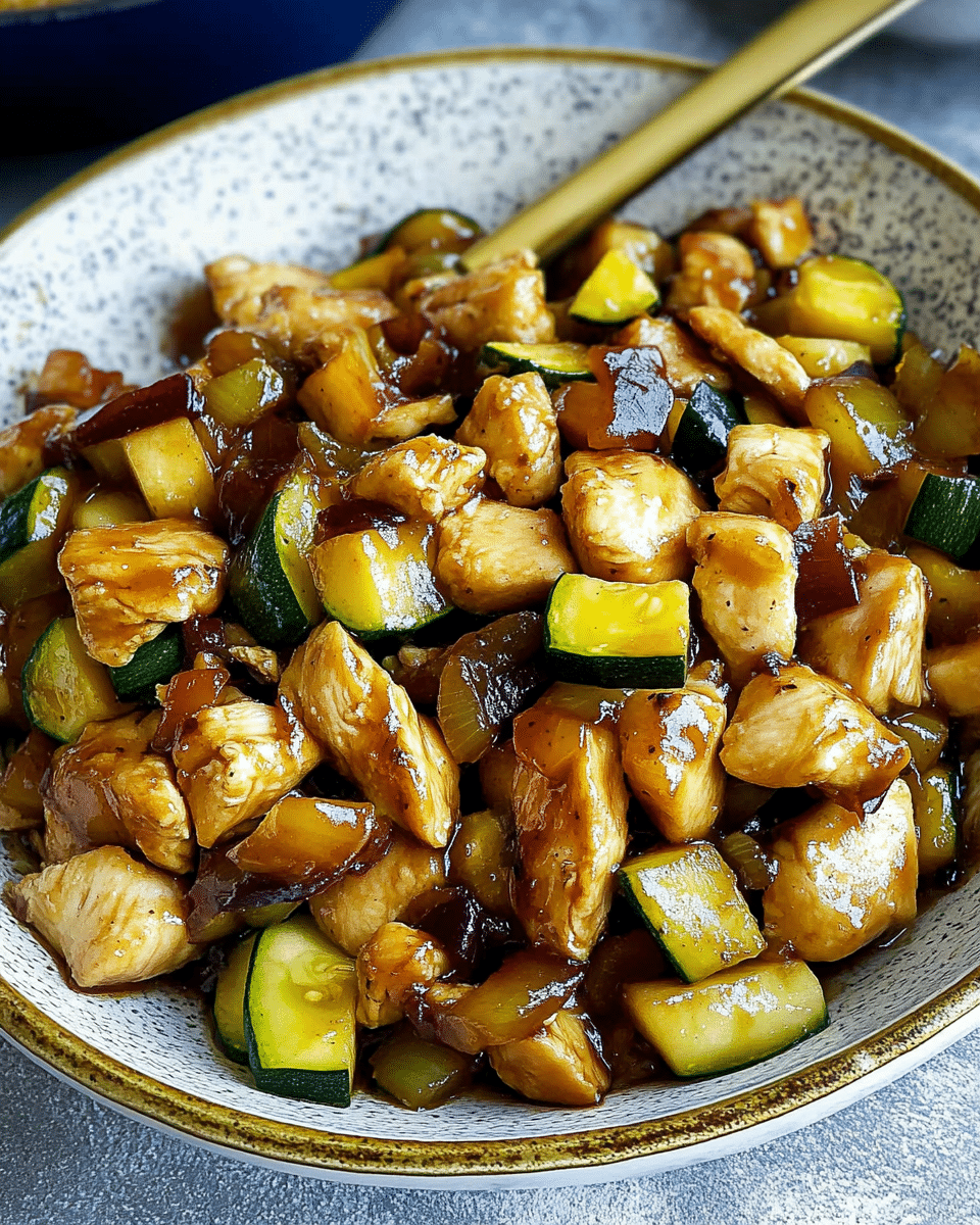 Chicken and Zucchini Stir Fry