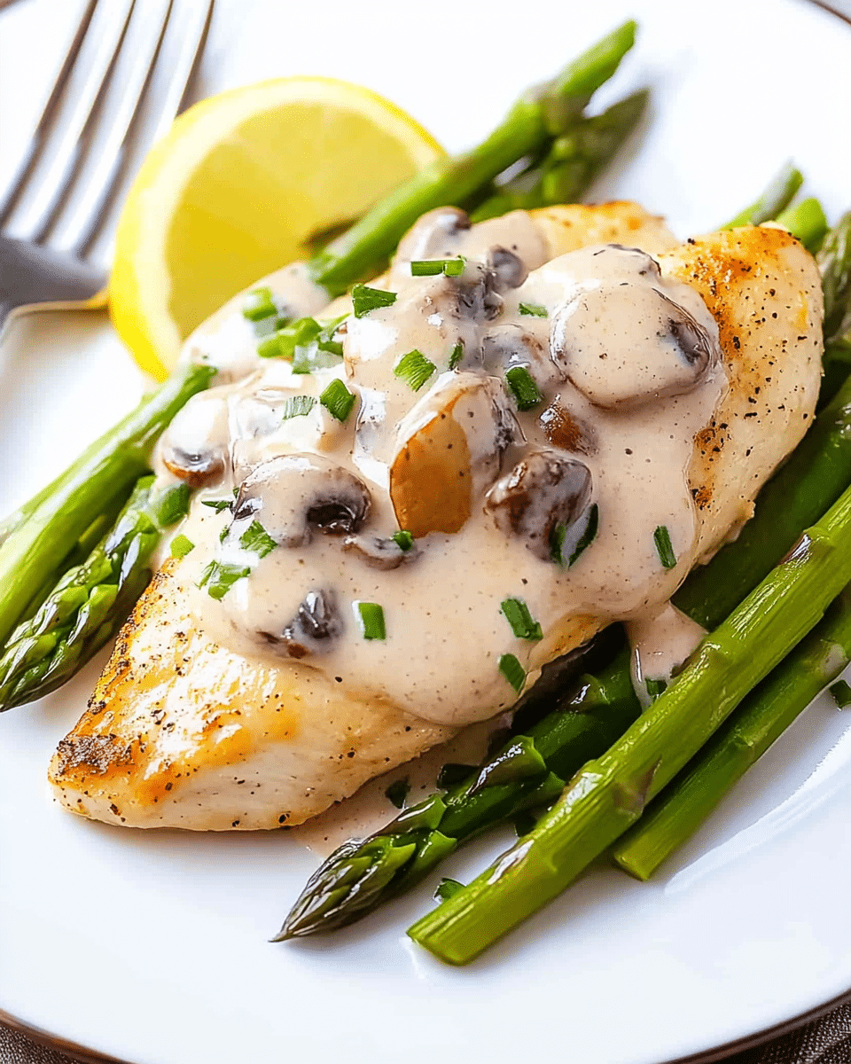 Chicken with Creamy Mushroom Sauce