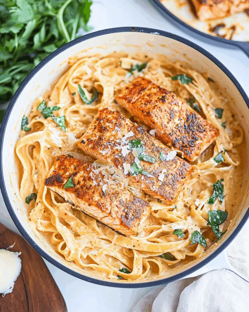 Creamy Cajun Salmon Pasta