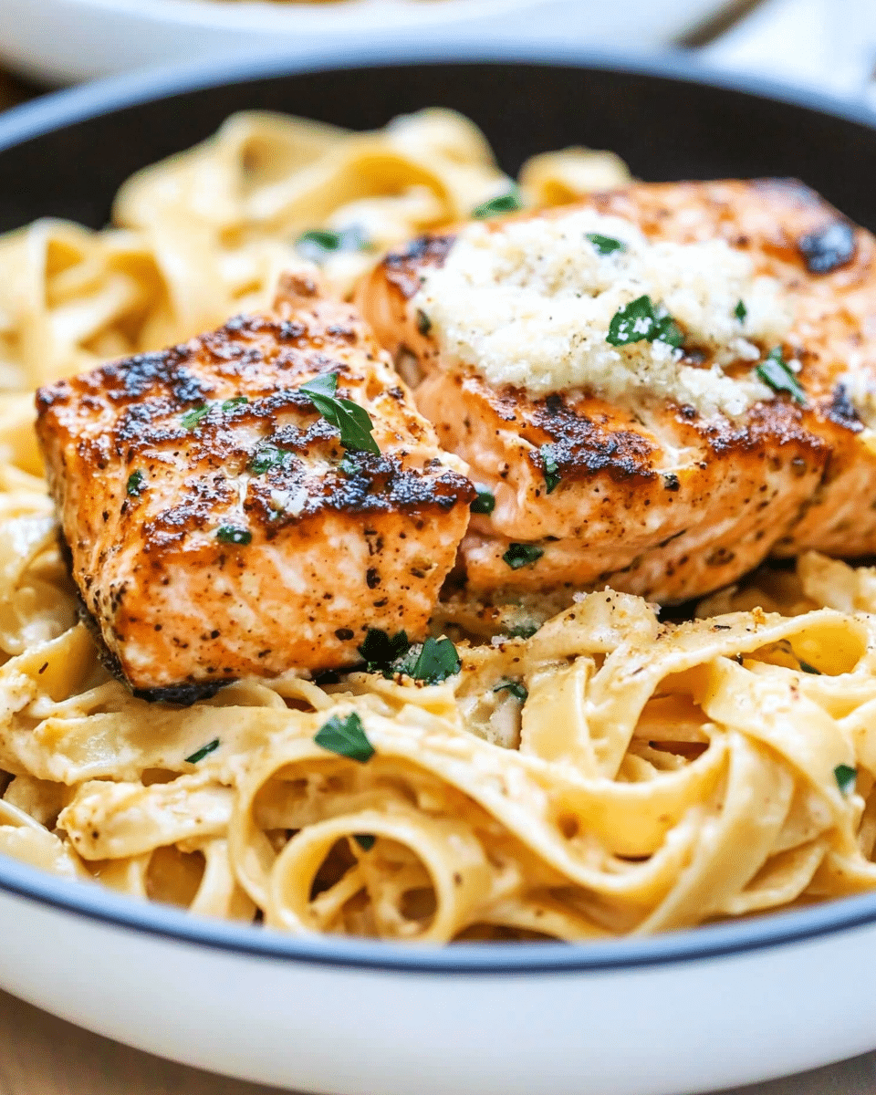 Creamy Cajun Salmon Pasta