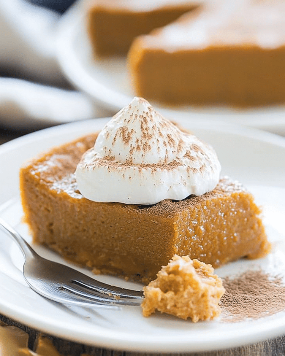 Crustless Pumpkin Pie