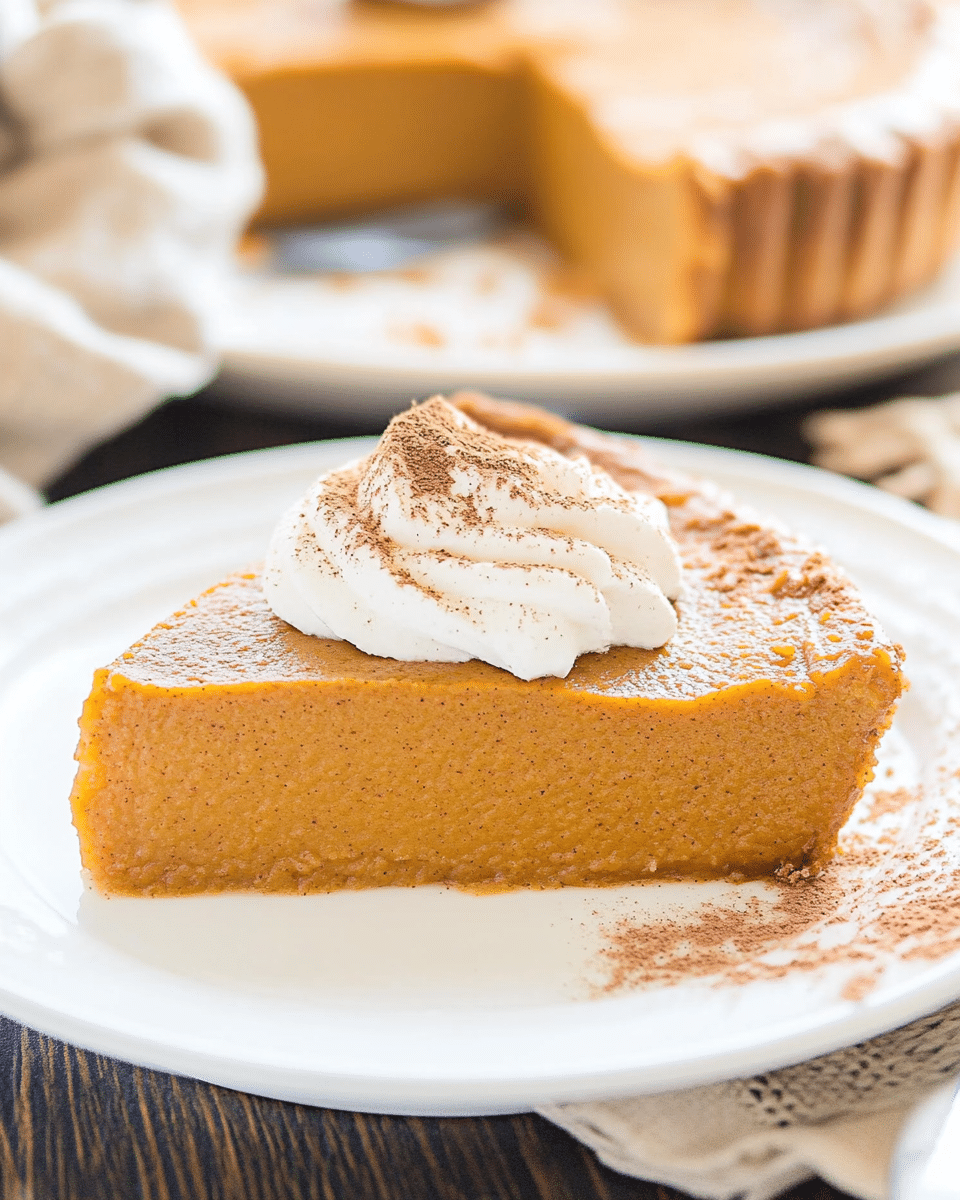 Crustless Pumpkin Pie