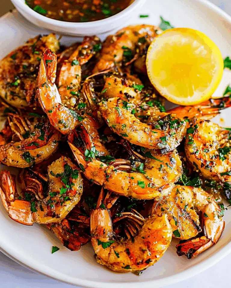 Grilled Garlic Butter Prawns