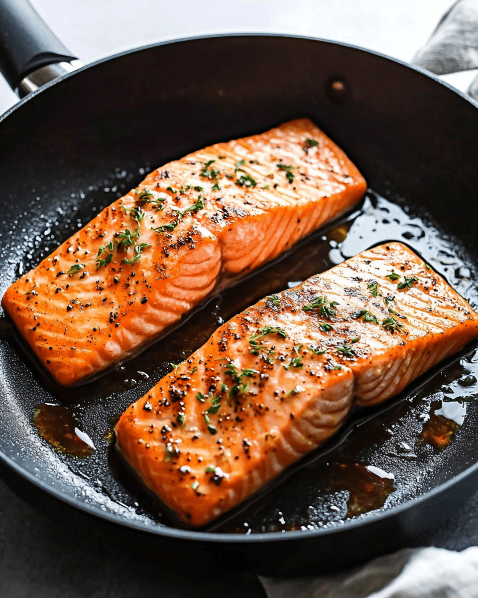 Honey Sesame Salmon with Rice Noodles and Asparagus