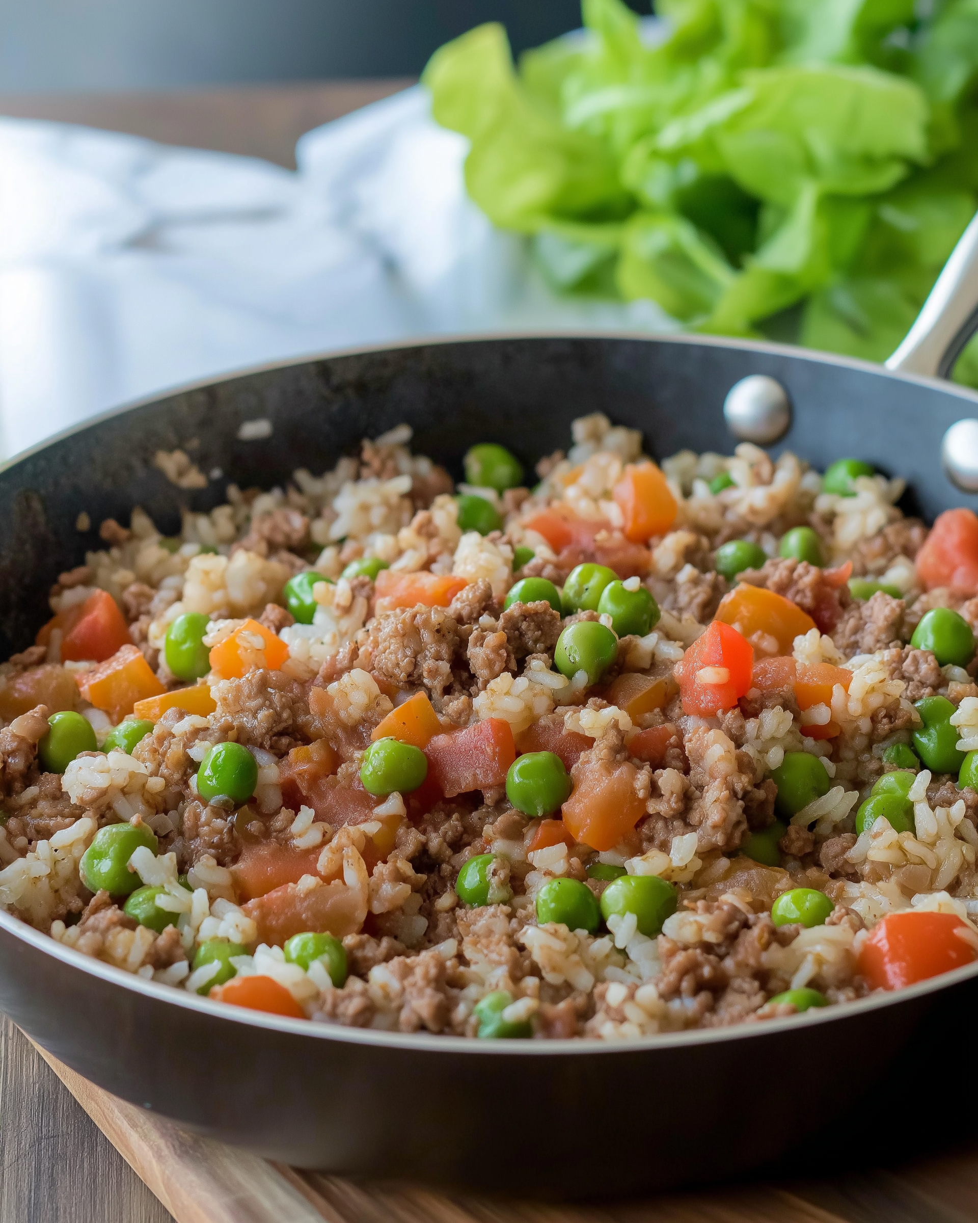 Italian Beef and Rice Skillet