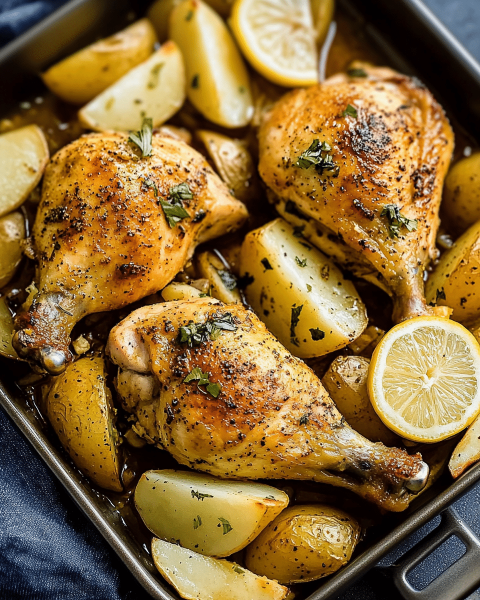 Lemon Greek Chicken and Potatoes