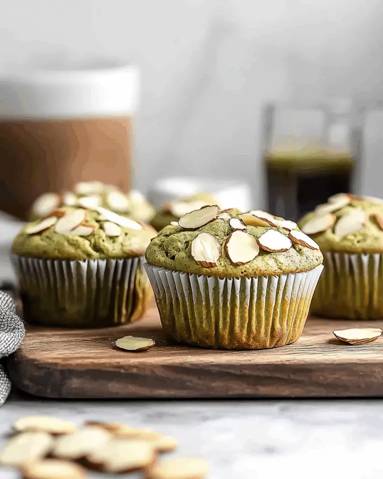 Almond Matcha Muffins