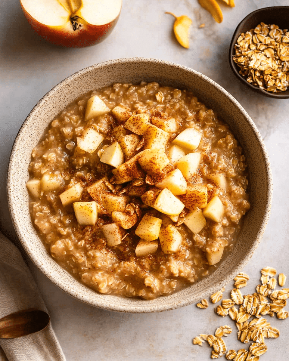 One Pot Apple Cinnamon Oatmeal
