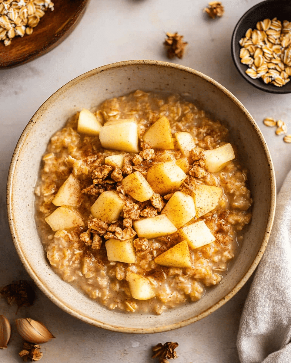 One Pot Apple Cinnamon Oatmeal