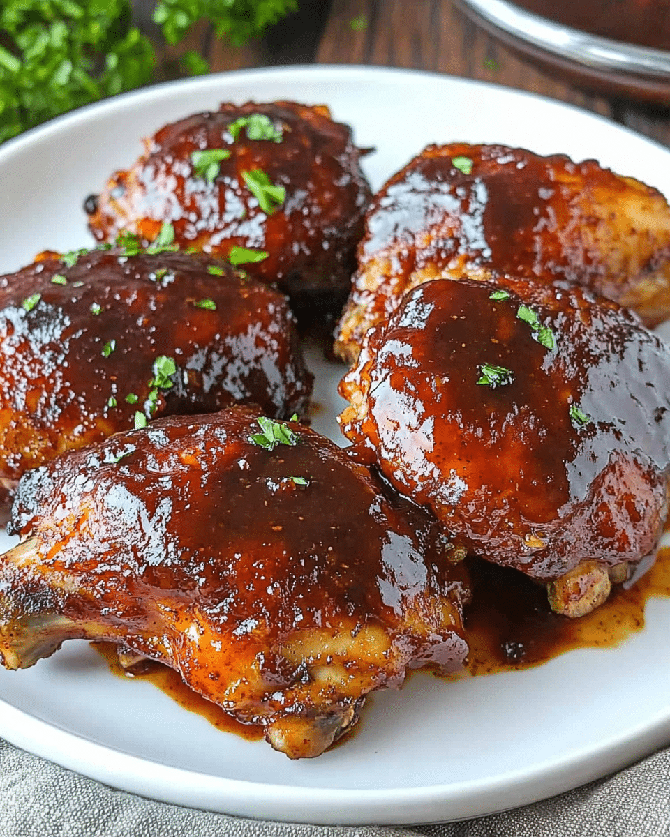 Oven Baked Sticky BBQ Chicken