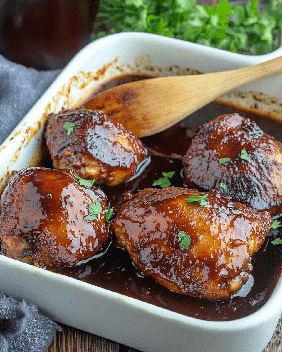 Oven Baked Sticky BBQ Chicken
