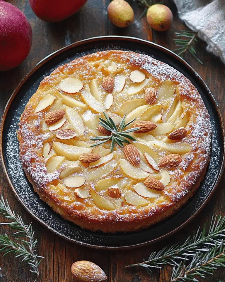 Pear Almond Cake