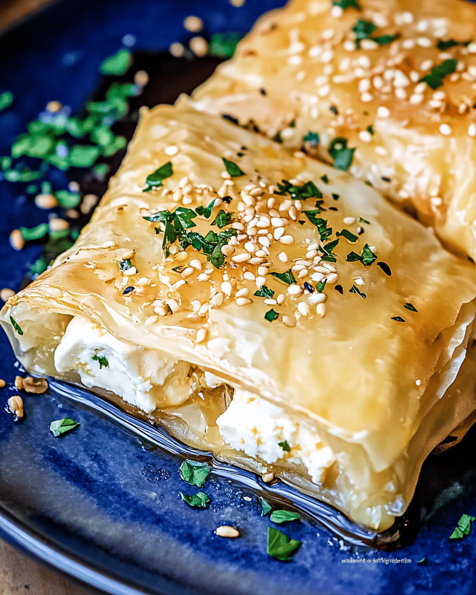 Phyllo-Wrapped Greek Baked Feta with Honey
