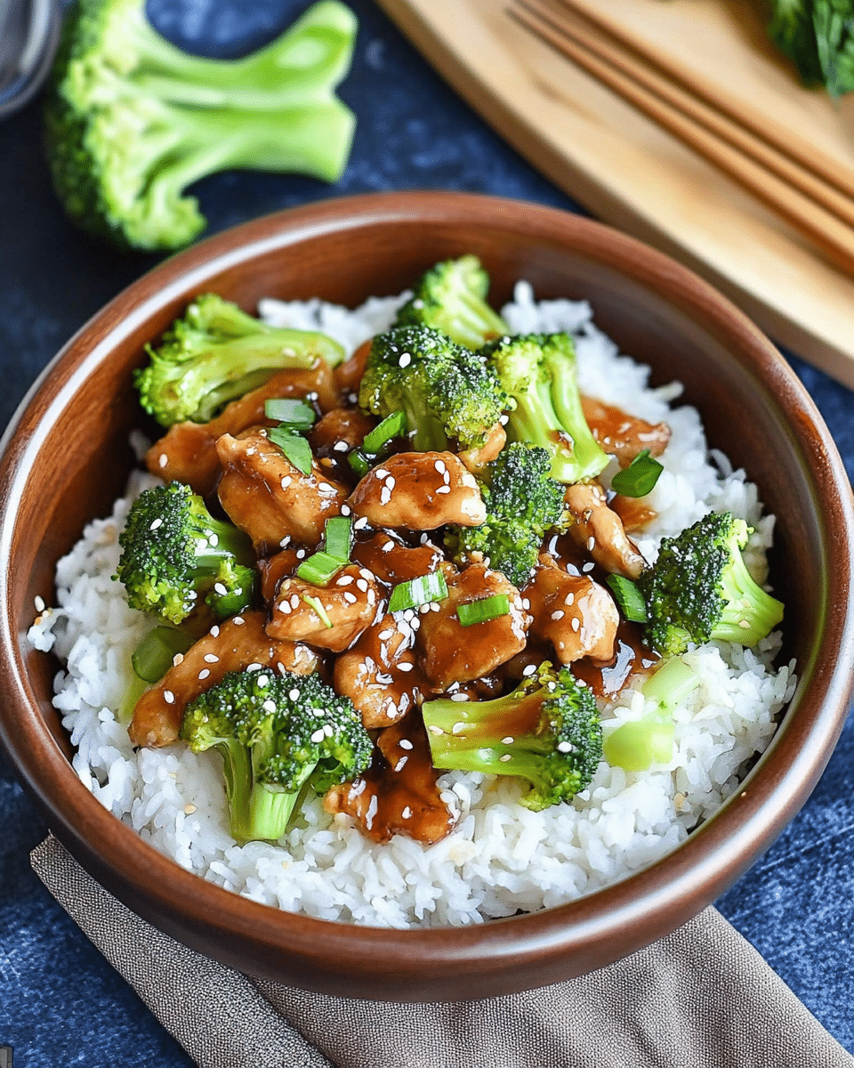 Sesame Chicken and Broccoli