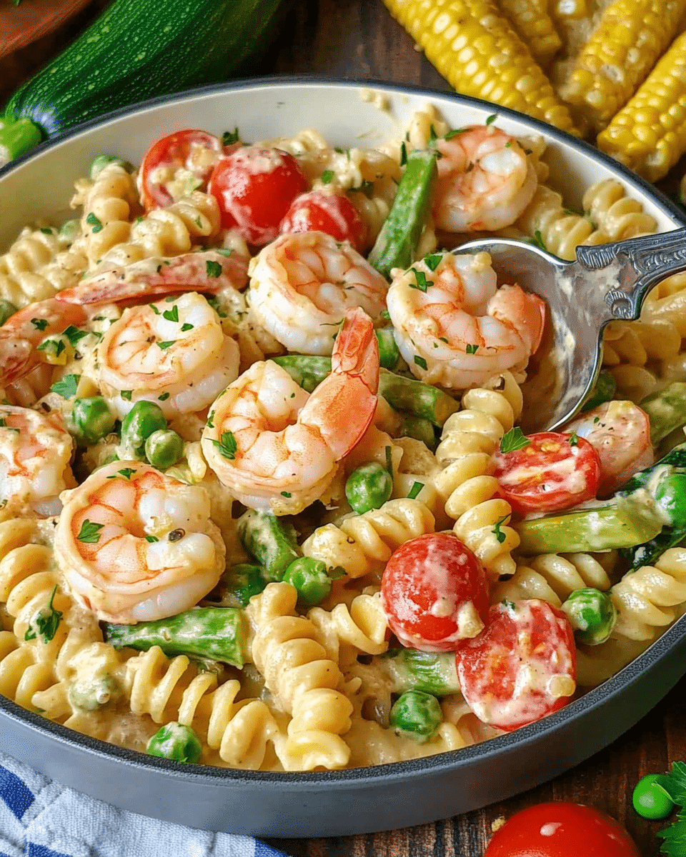 Shrimp Pasta Primavera