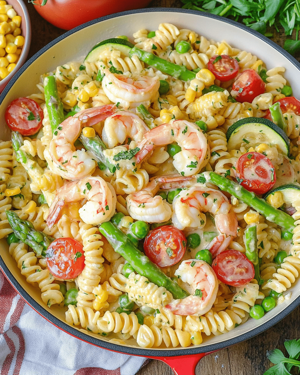 Shrimp Pasta Primavera