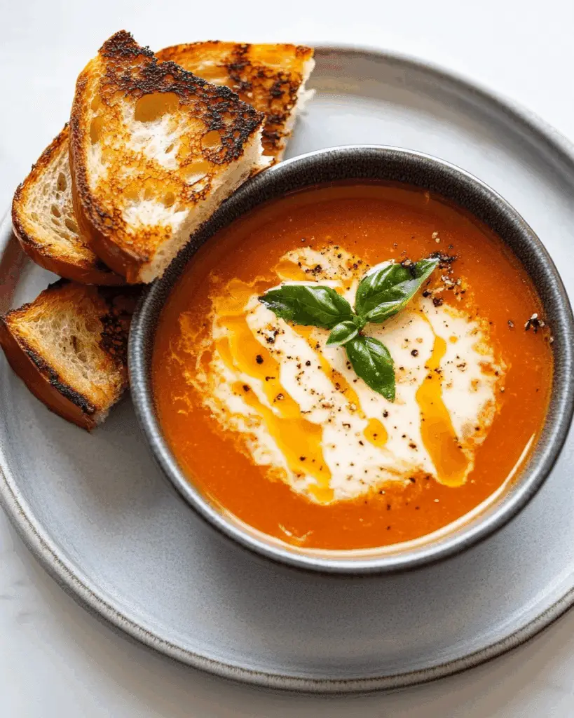Spring Onion and Tomato Soup