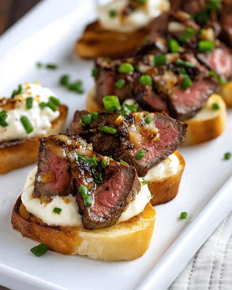 Grilled Steak Crostini