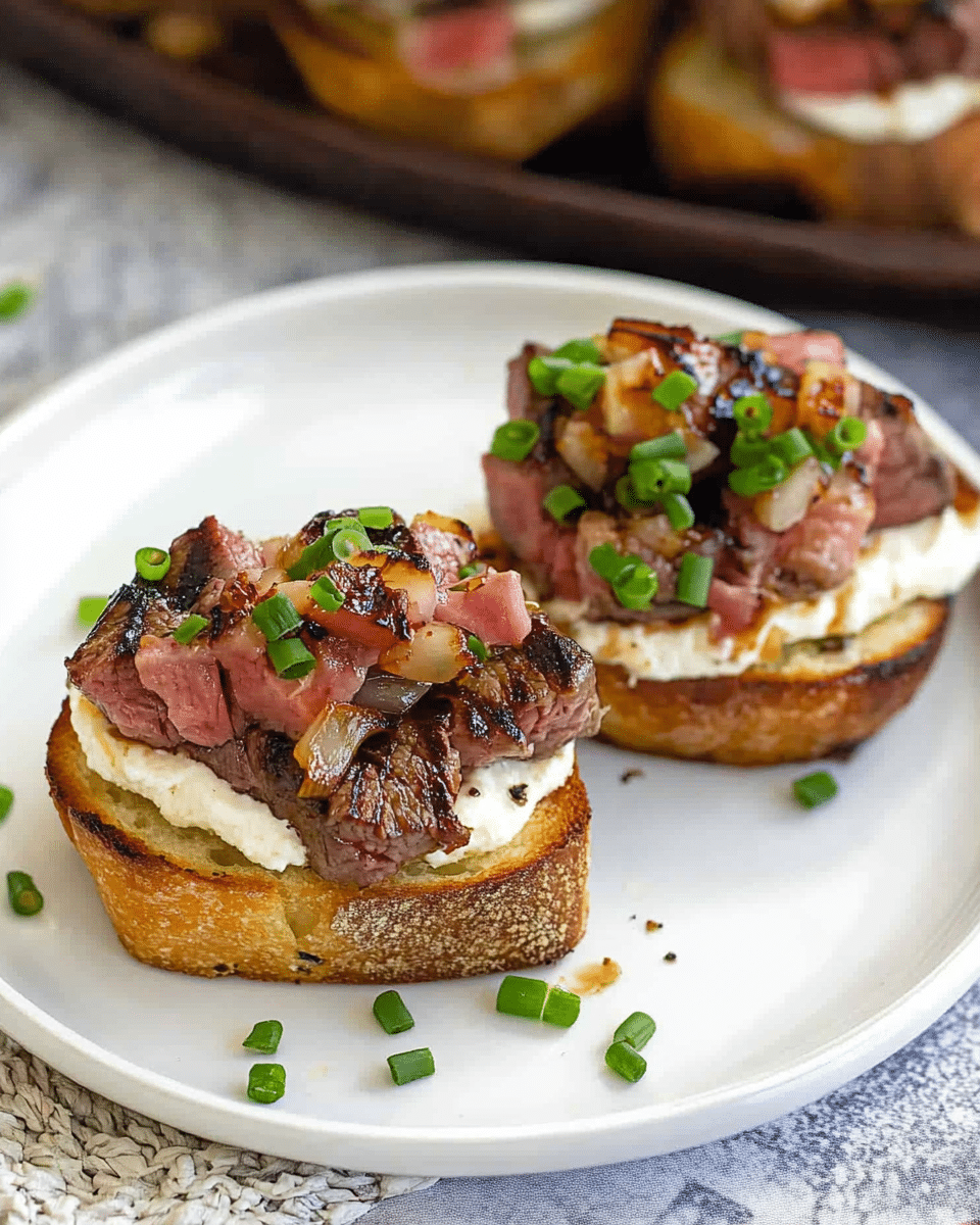 Grilled Steak Crostini