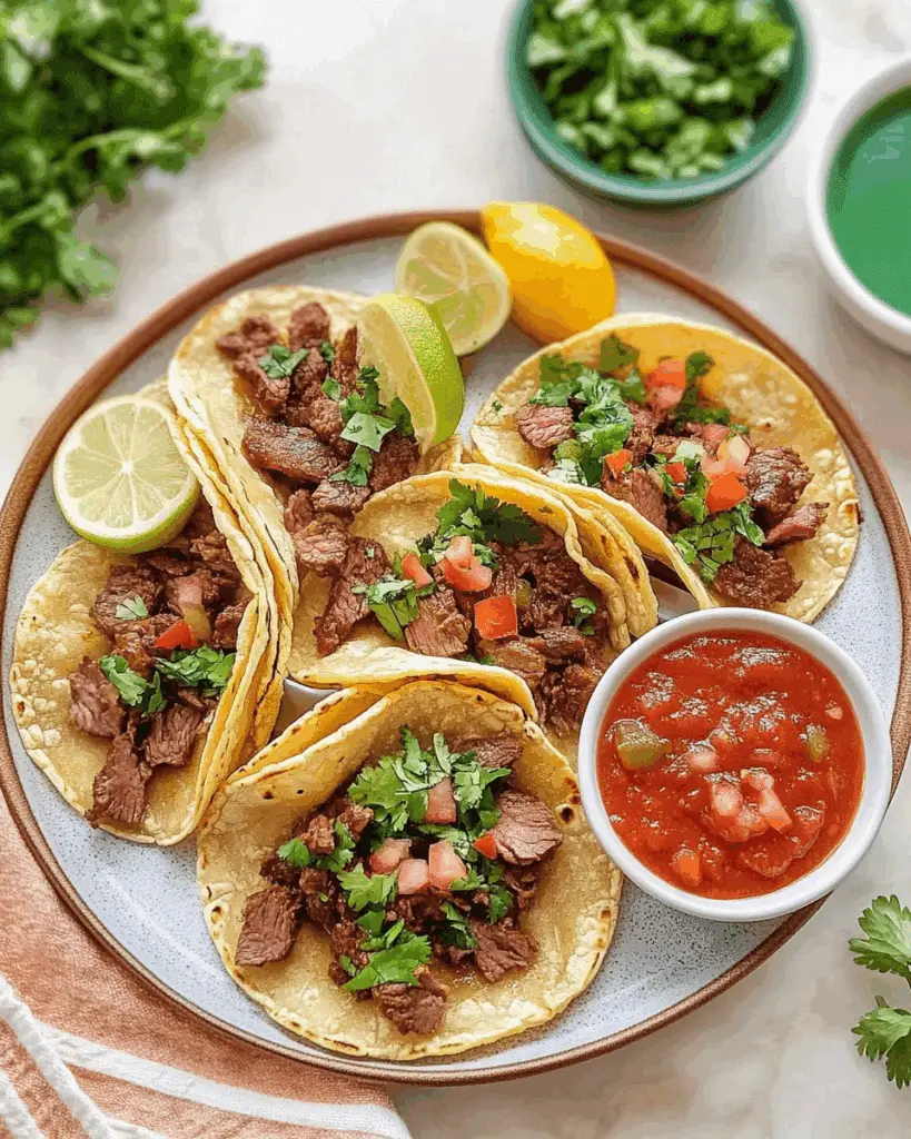 Street Tacos with Marinated Skirt Steak