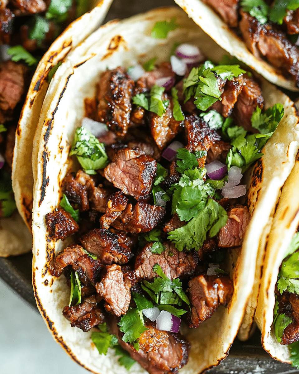 Street Tacos with Marinated Skirt Steak