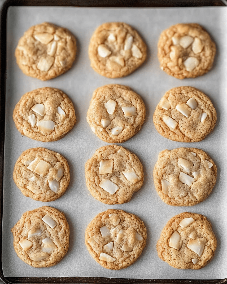 Toasted Coconut White Chocolate Chip Cookies