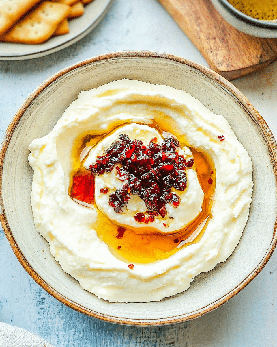 Whipped Feta with Honey & Chili Crisp