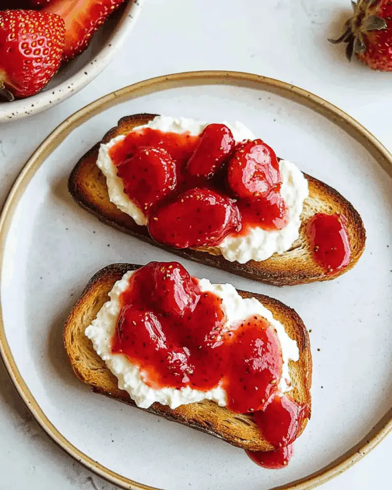 Strawberry Ricotta Toast