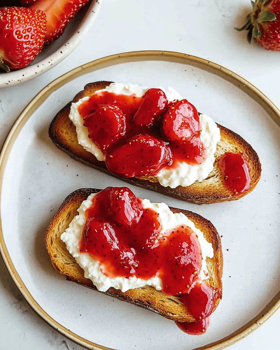 Strawberry Ricotta Toast