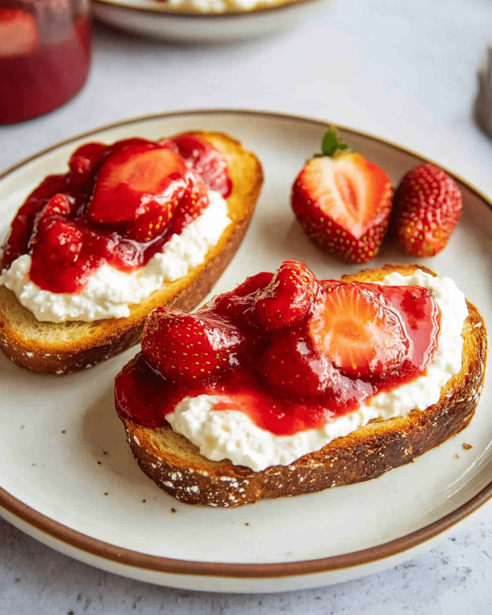 Strawberry Ricotta Toast