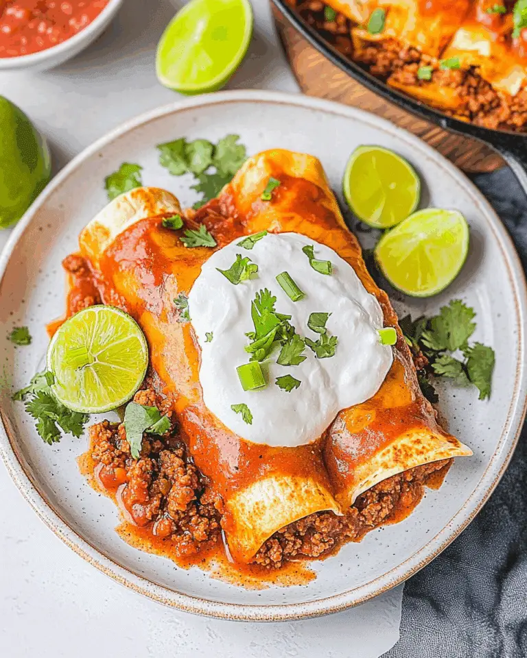 Easy Beef Enchiladas