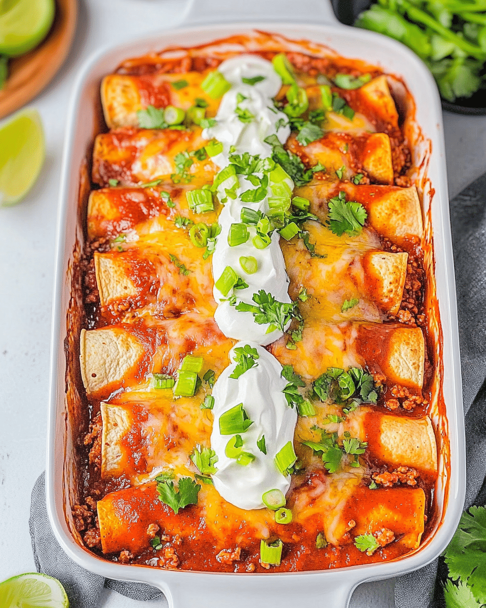 Easy Beef Enchiladas