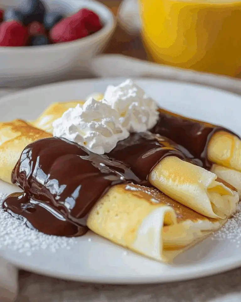 Boston Cream Pie Crepes