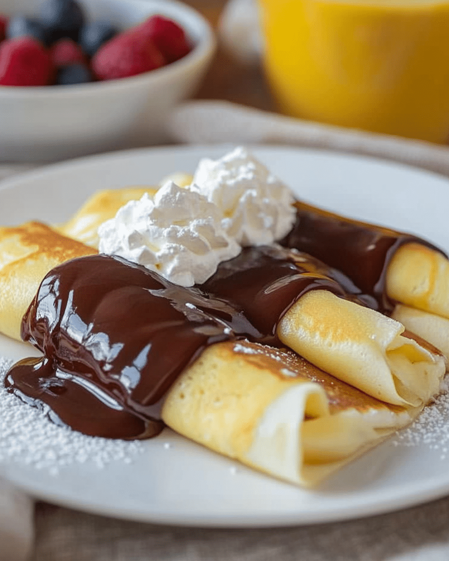 Boston Cream Pie Crepes