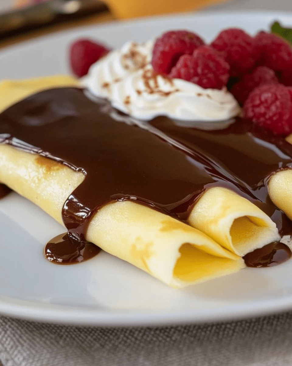 Boston Cream Pie Crepes