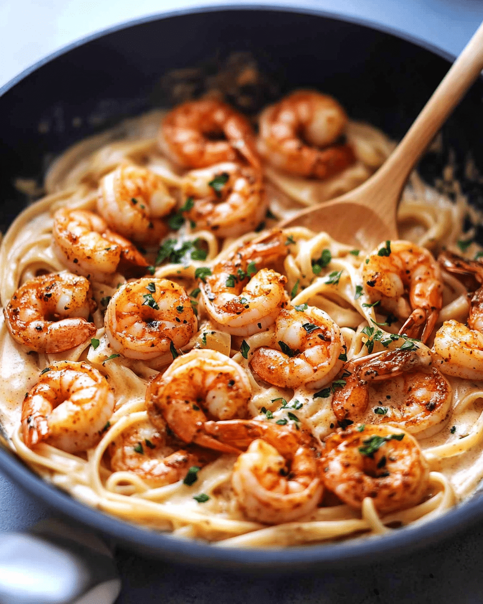 Cajun Shrimp Alfredo Pasta