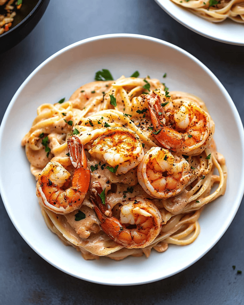 Cajun Shrimp Alfredo Pasta