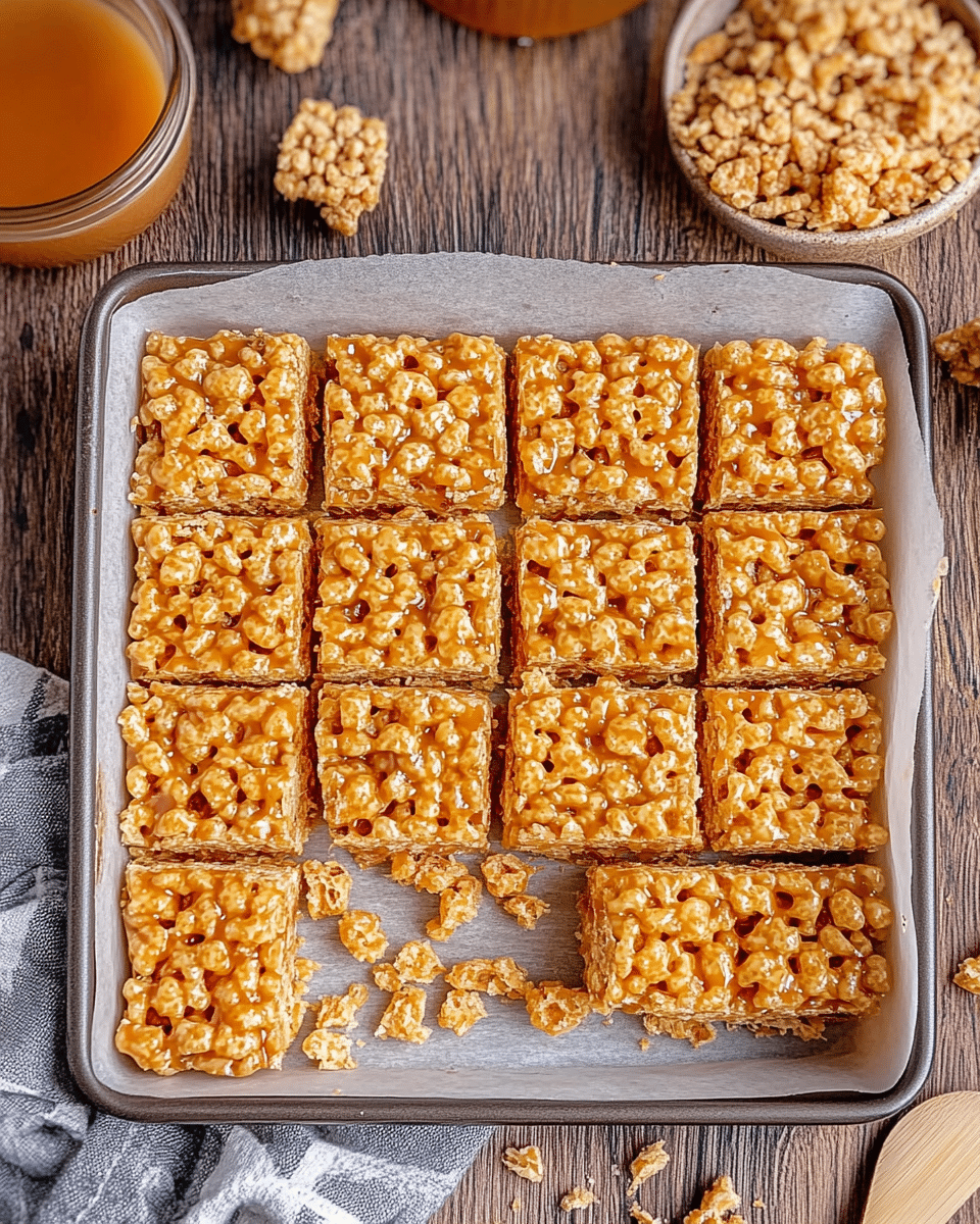 Caramel Rice Krispie Treats