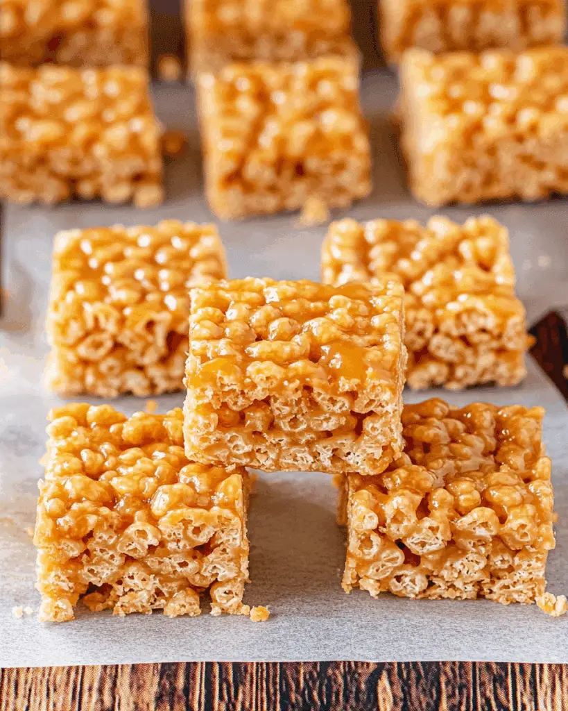 Caramel Rice Krispie Treats